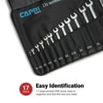 thumbnail image 4 of Capri Tools Wrench Roll Up Pouch, SAE, 17 Pockets, 4 of 6