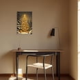 thumbnail image 5 of ZHONGYUTONG Christmas Tree Canvas Wall Art Snow Pine Tree Pictures Winter Scenes Painting Poster for Xmas Festive Home Decor Framed (12.00" x 18.00"), 5 of 5