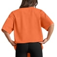 thumbnail image 4 of LWavelet Women's Oversized T-Shirt Short Sleeve Tops Round Neck Casual Loose Comfy Summer Tee Orange S, 4 of 6