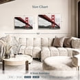 thumbnail image 4 of Elephant Stock Golden Gate Bridge Pop Wall Art - Horizontal Canvas Wall Art - Living Room Wall Decor - Architecture Canvas - Red And Gray Decor - 36" x 24", 4 of 8