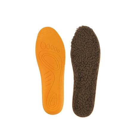 

NUOLUX 1 Pair of Imitation Lambs Wool Insoles Shock-absorbing Shoe Cushions Massaging Shoe Pads for Women Men Size 37-39 Brown