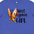 thumbnail image 4 of Inktastic West Virginia Girl- Butterfly Youth T-Shirt, 4 of 5