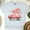 Ash, variant on Let It Snow T-Shirt | Vintage Car with Christmas Tree Graphic Tee, White, Size S