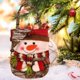 thumbnail image 5 of Bolsa de regalo navideña, bolsa para dulces, no tejida, con asa, pequeña, bonita Patrón de muñeco de nieve, 5 of 6