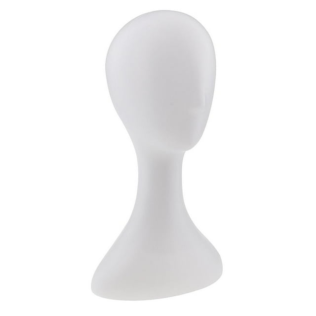 White Female Mannequin Manikin Head Hair Glasses Display Model Stander