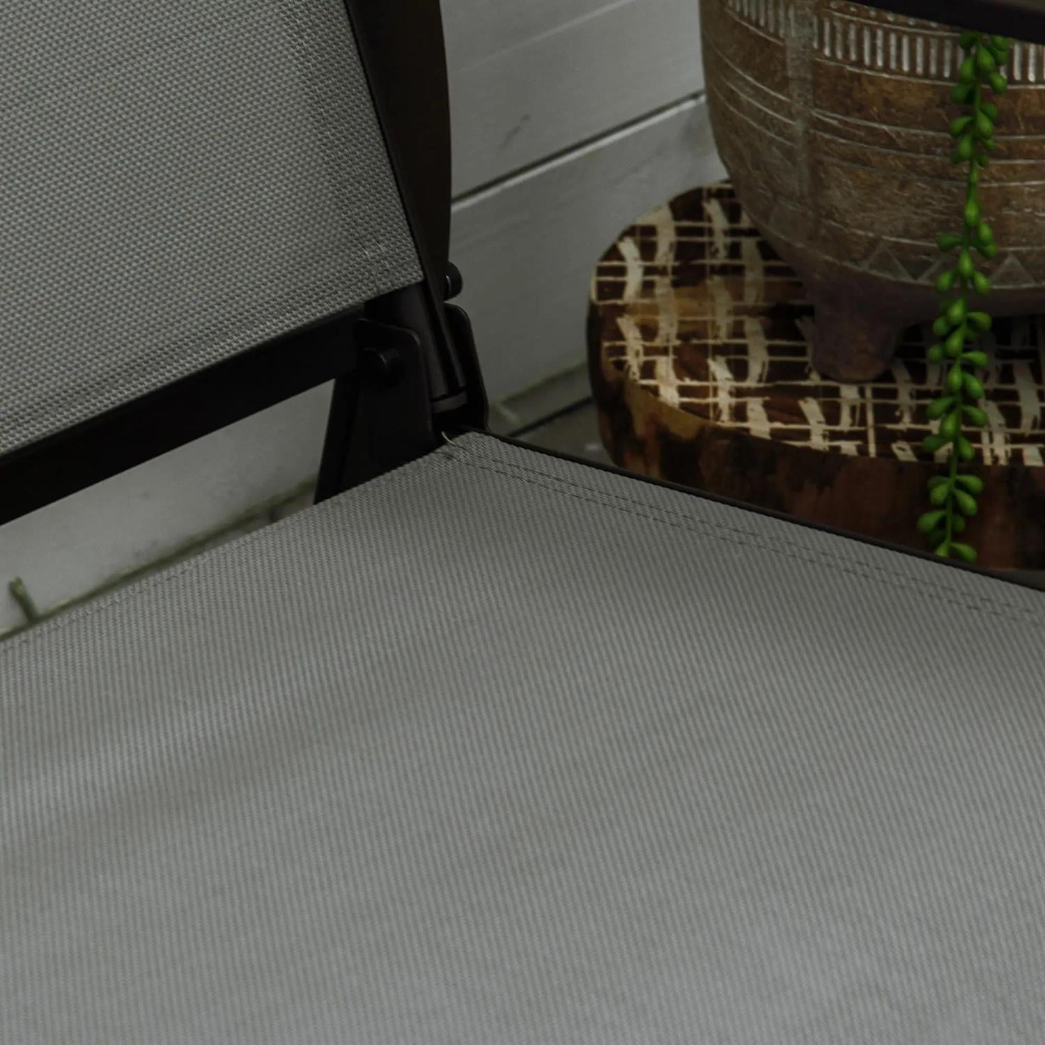 Demi Bonn 2-Person Outdoor Glider Bench, Patio Rocking Loveseat Chair with Powder Coated Steel Frame, Outdoor Glider Chairs for Backyard, Lawn, Garden and Porch, Gray