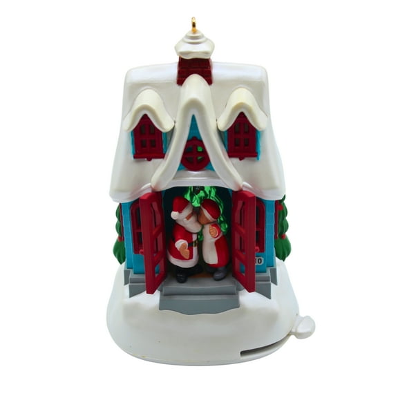 Hallmark Ornament 2010 Kringleville #1 - Kissmas Cottage