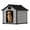 Cemented Grey, variant on EHHLY 50" Large Dog House Outdoor, Weatherproof Slanted Roof Plastic Pet Shelter with Ventilation, Indoor/Outdoor Doghouses for Large Dogs, Cement Grey
