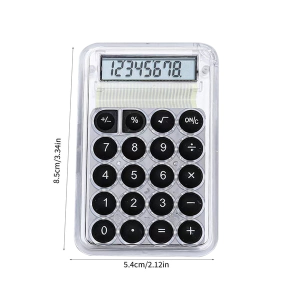 8 Digit Desk Calculator, Desktop Calculators with Large LCD Display & Big Buttons, Battery, Standard Basic 4 Function Calculator for Classroom, Office, Home, Business, Teachers