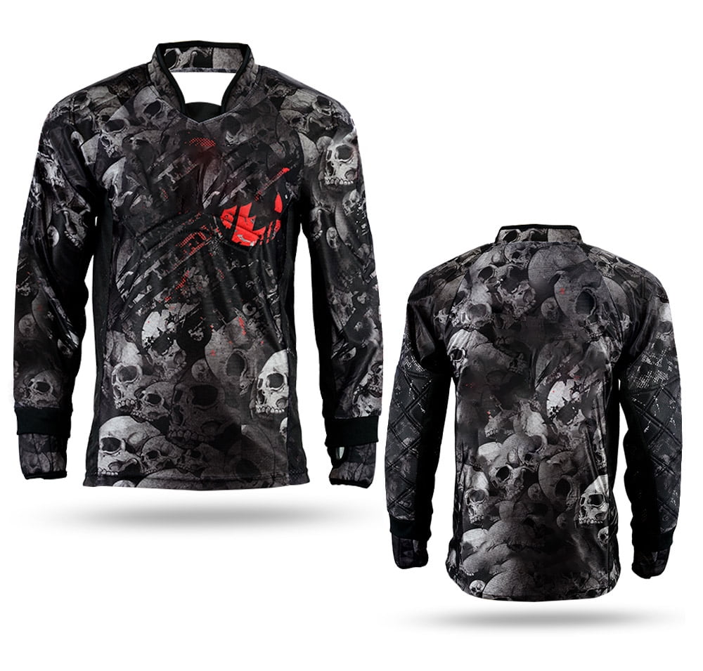 3XL Vented Black Paintball Practice Jersey 