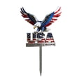 thumbnail image 2 of Dongrere 4th of July Eagle Garden Stake, Patriotic Metal USA Yard Sign, Eagle Ground Stake for Independence Day Outdoor Decor, 7.8x11.8 Inch, 2 of 9