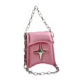 thumbnail image 1 of Bolso bandolera pequeño para mujer, cartera ligera de moda, mini bolso de hombro Rosa, 1 of 8