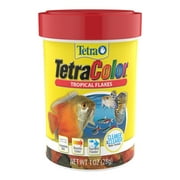 Tetra Tropical Color Flakes 1 Ounce, Clear Water Advanced formula