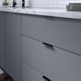 thumbnail image 2 of czcpp-Richelieu Hardware - BP989880990 - Contemporary Aluminum Edge Pull - 9898-80 mm - Brushed Black Finish, 2 of 4