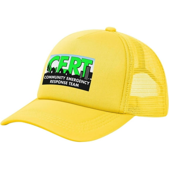 Cert Community Emergency Response Team Baseball Cap Canvas Mesh-Back Cap
