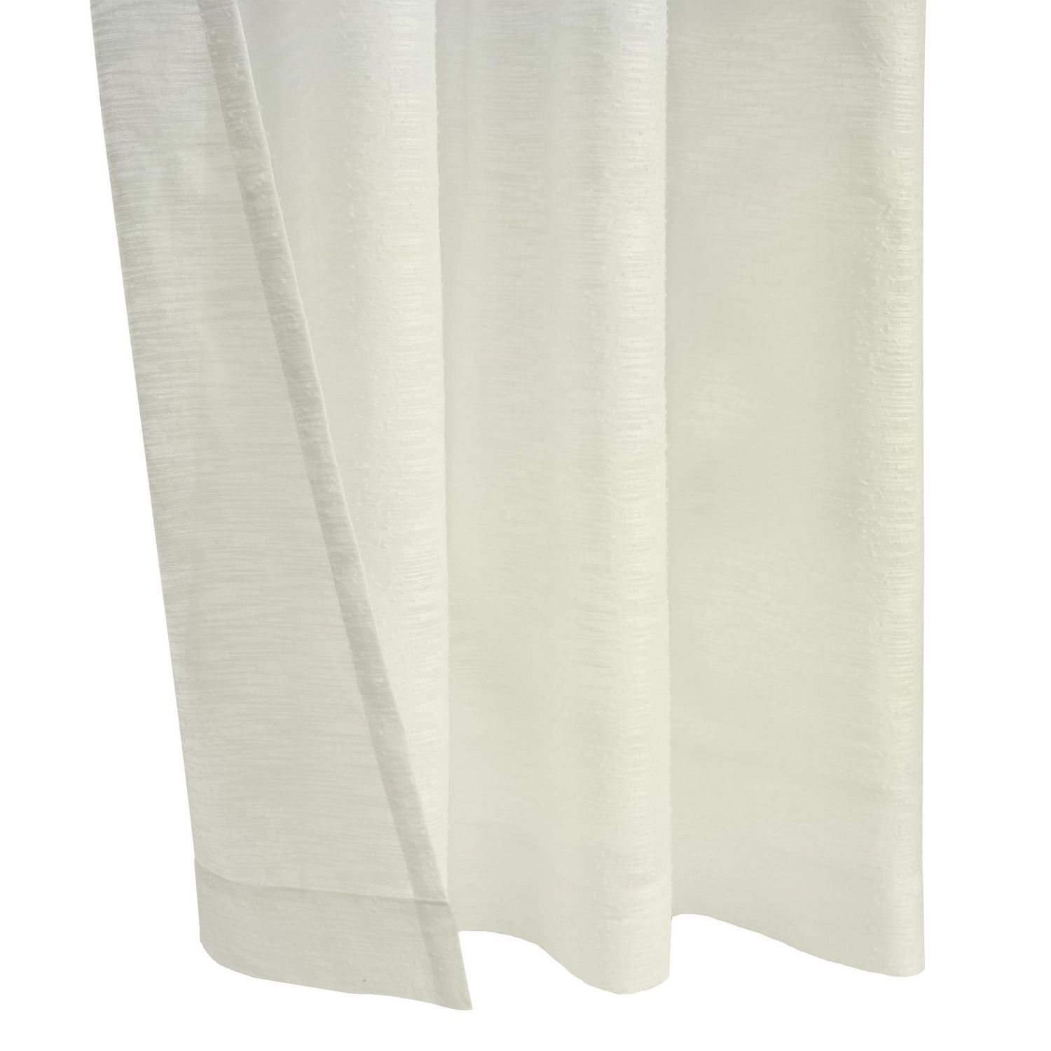Loft Living Banan Sheer Grommet Single Curtain Panel 52 x 95 in Off-white