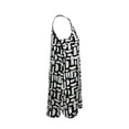 thumbnail image 2 of Ropa Playa Ocean Pacific para Mujer Vestido Largo Sin Mangas con Boton en Cuello, Estampado Negro Talla EG, 2 of 4