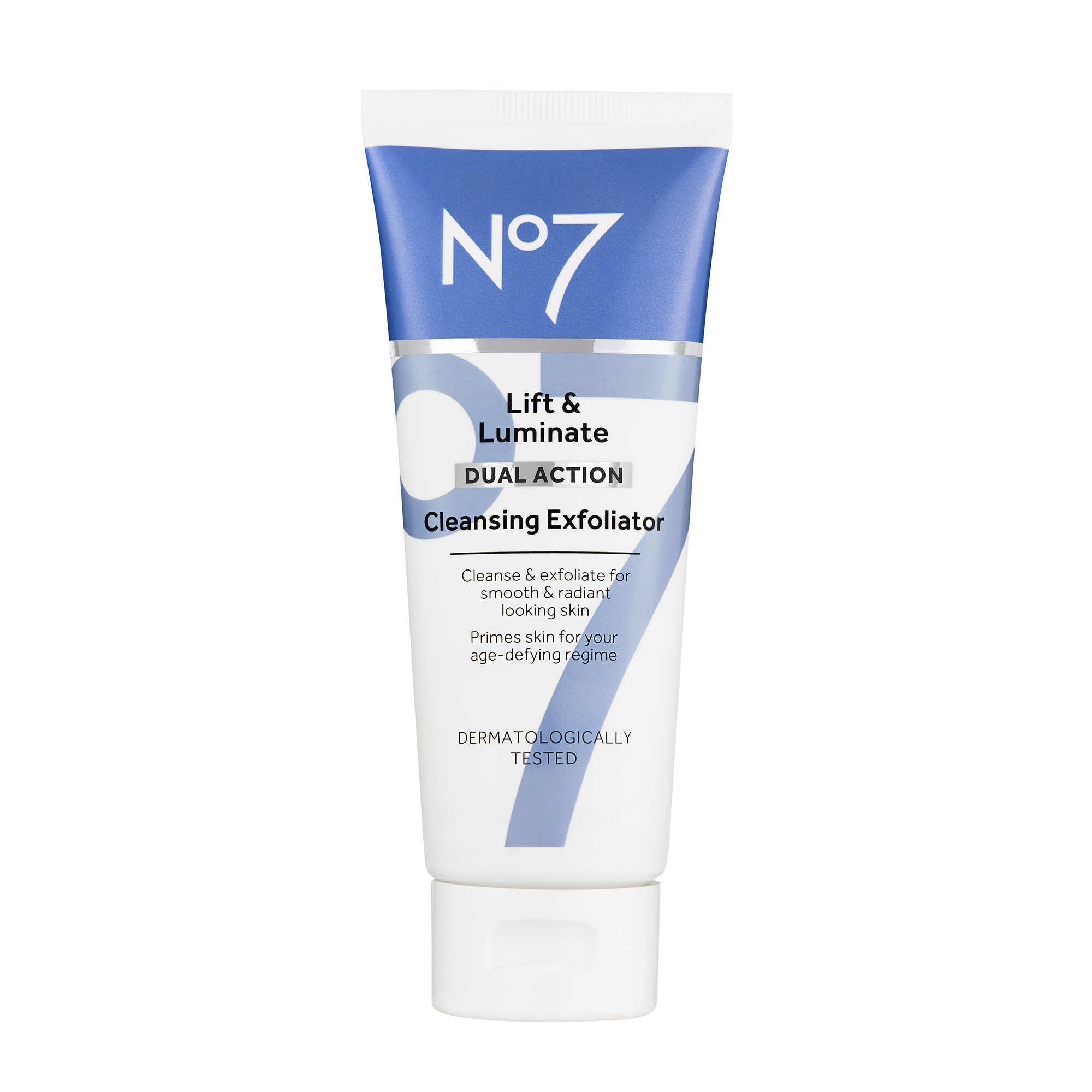 No7 Lift & Luminate Dual Action Cleansing Exfoliator with Vitamin C, E 