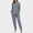 Blue, variant on Goodtrade8 Womens Pajamas Holiday 2 Piece Striped Long Sleeve Lightweight Crew Neck Casual Straight Leg Pants Pajama Tops