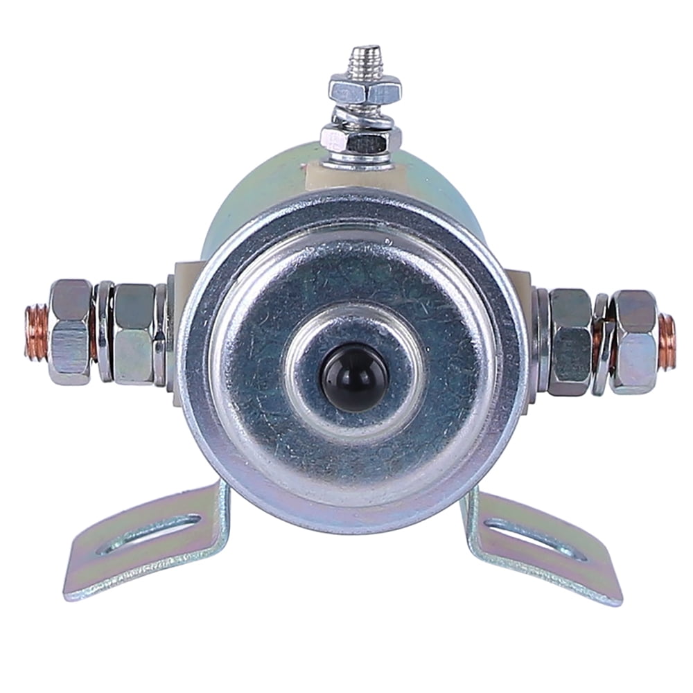 New 12 Volt 3 Terminal Solenoid With Push Button Fits Universal Rated