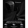thumbnail image 4 of Habit de Pluie pour Homme de 33 000 Pi, Compressible, Imperméable, Léger, Équipement de Pluie pour Golf, Randonnée, Cyclisme, 2 Pcs (Vestes et Pantalons), 4 of 4