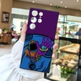 thumbnail image 2 of Agregue un toque de diversión a su iPhone con una funda para teléfono plateada mate con diseño de dibujos animados, 2 of 4