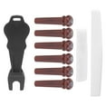 thumbnail image 1 of Guitar Bridge Pins, Cocobolo Wood Acoustic Guitar Bridge Pegs with 3mm Dot Pattern, for Stringed Instrument Accessories Replacement, 1 of 7