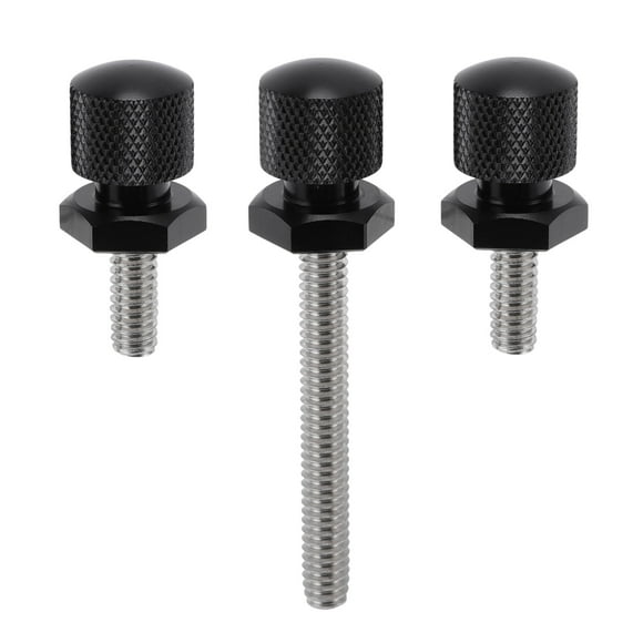 Unique Bargains Windshield Bolts for Harley Davidson Touring Street Glide/ Street Glide Specials 14-24 1 Pc Long Bolt 2 Pcs Short Bolts Aluminum Alloy Black