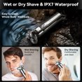 thumbnail image 6 of Electric Razor for Men: Cordless Beard Trimmer with LED Display -Portable Electric Rotary Shaver-Gift, 6 of 6