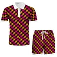 thumbnail image 5 of Ketyyh-chn99 Mens Shorts Set Short Sets Outfits 2 Piece Summer Tracksuit Short Sleeve Shirt Shorts Set 2024 Casual Sport Suit Orange,S, 5 of 5