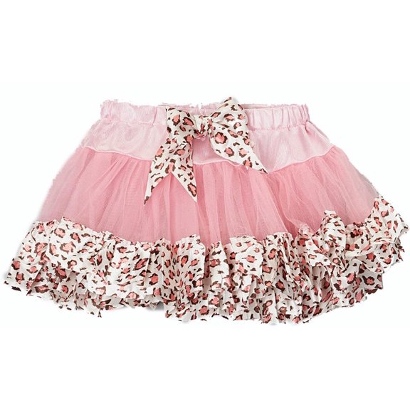 Wenchoice Pink Leopard-Trim Tutu Girl's XL(7T-8T)