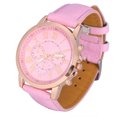 thumbnail image 2 of Reloj de pulsera de cuarzo, reloj de cuarzo informal de cuero PU para mujer de moda, diseño revolucionario, 2 of 8