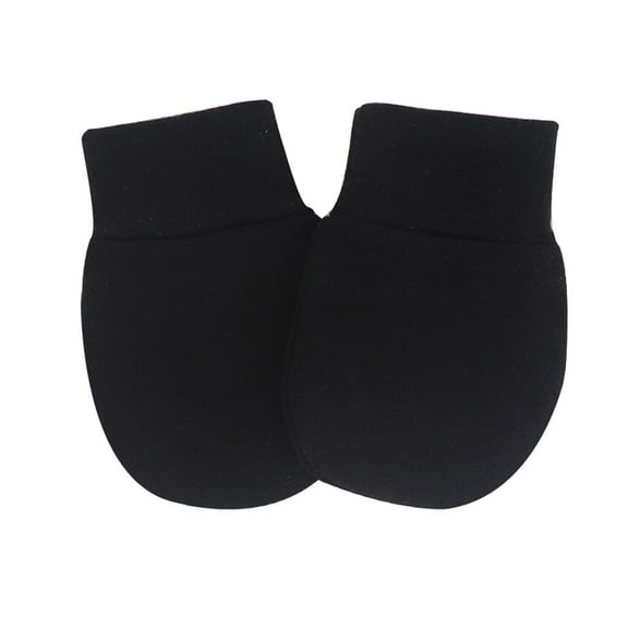 UJNDER Baby Mittens Toddler Gloves No Scratch Unisex for 0-6 Months Baby Boys Girls Black One Size