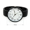 thumbnail image 2 of STC Black Super Large Face, Easy to Read Stretch Band Watch, 2 of 4