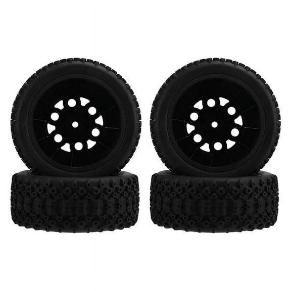 12mm Hex Wheels Tires Set with Foam Inserts 1/10 RC Short Course Truck Compatible with Slash 2WD,1 * RC Upgrade Parts kit