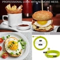 thumbnail image 4 of DAMAIE New Egg Ring, Silicone Egg Rings Non Stick, Egg Cooking Rings, Perfect Fried Egg Mold or Pancake Rings(4pcs) (Multicolor), 4 of 7