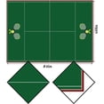 thumbnail image 3 of Tennis Court Tablecloth Tennis Themed Birthday Party Decoration Indoor Outdoor Table Cover Home Dining Room Kitchen Table Decor-60×84inch, 3 of 5