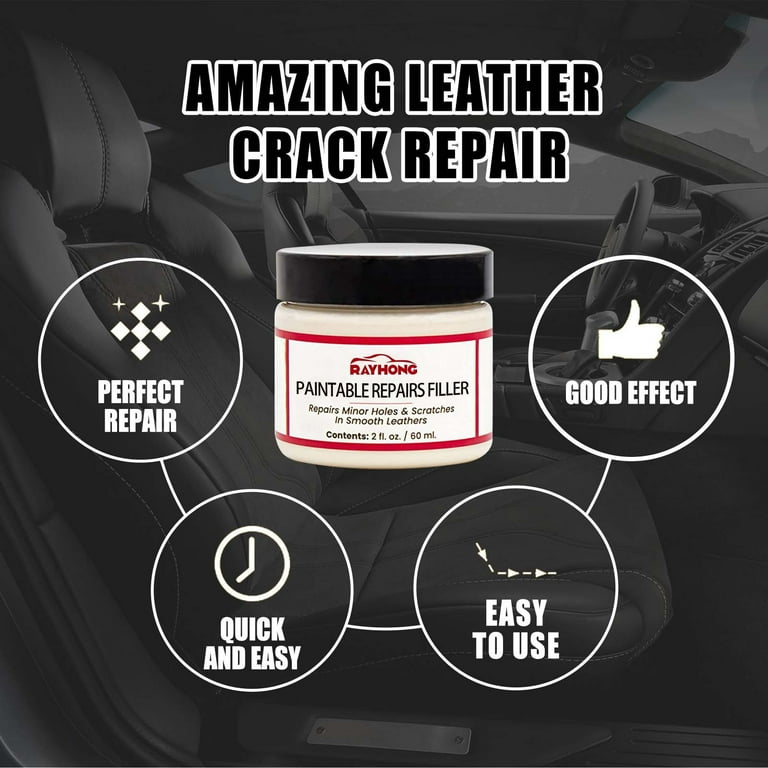 Leather Filler Repair Paste Leather Tears Cracks Scratches Repair