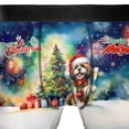thumbnail image 4 of Merry Christmas and Happy New Year Santa Shih Tzu Holiday Xmas Winter 2025 All Over Print Boxer Briefs Underwear for Men Dad Lion Dog Lover Gifts - 00024, 4 of 6
