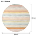 thumbnail image 6 of Colorful Stripe Round Table Cloth,Wrinkle Free Table Cover with Polyester,Waterproof Reusable Round Table Clothes for Weeding Birthday Tea Party Decorations (Round,60x60inch), 6 of 6