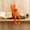 Orange1015, variant on Tuvgenk Large Flocked Sitting Bear Resin Figurine – Orange Ornament for Living Room, TV Cabinet, Home Decor