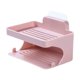 thumbnail image 2 of Jabonera de 2 niveles, soporte para jabón, estante para guardar jabón, jabonera montada para Rosa, 2 of 9