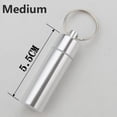thumbnail image 6 of Aosijia Aluminum Alloy Pill Box with Keyring Waterproof Pill Case Organizer Pill Holder Box for Outdoor Travel Camping, 6 of 14