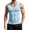 Blue, variant on Mens Tank Top Summer V Neck Slim Fit Sports Fitness Sleeveless Bottom Compression Stretchy Workout Shirts XXXXXL