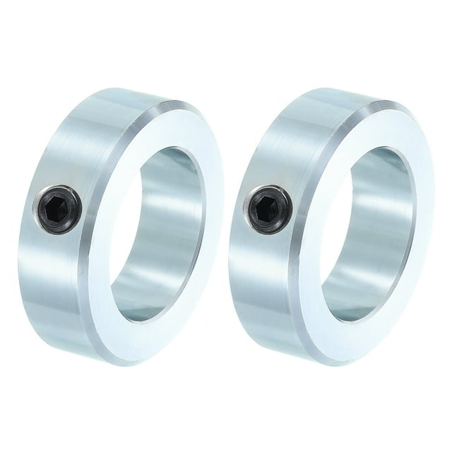 Uxcell 2pack Set Screw Collars 1-17/8" Bore Zinc Plated Steel Shaft Collars, 3" OD, 7/8" Width Axle Collar Clamp for Linear Rod Shaft Guide