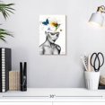 thumbnail image 3 of Elephant Stock World In Her Mind Wall Art - Vertical Canvas Wall Art - Living Room Wall Decor - People Canvas - Gray And White Decor By Ashvin Harrison - 8" x 12", 3 of 8