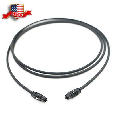 5ft Digital Optical Audio Toslink Fiber Cable for Sound Bar,TV,Home Theater,PS