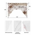 thumbnail image 5 of Texas Star Brown Swag Valances for Windows, Small Curtains Drapes, Farmhouse Retro Branches Wooden Grain Kitchen Window Curtains Over Sink Window Treatment Valance for Bedroom/Bathroom 56"x36", 5 of 5
