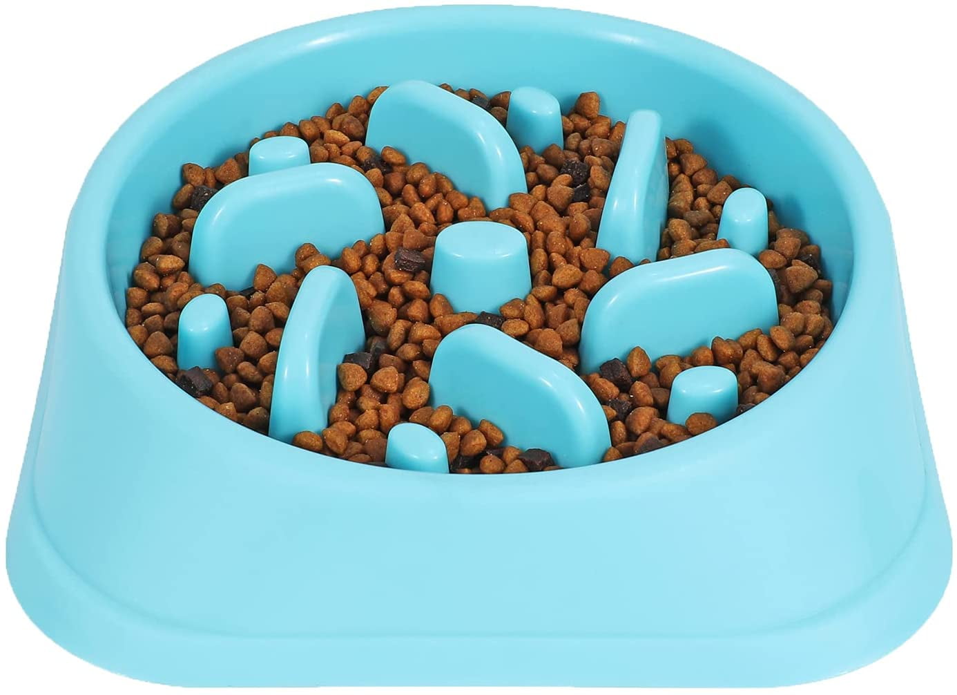 Slow Food Bowl For Dogs, Regular And Quantitative To Prevent Overeating,blue