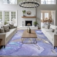 thumbnail image 4 of Purple Whales Coastal Area Rug 8x10 Washable Rug Non Slip Beach Sea Ocean Nautical Large Area Rug Soft Stainresistant Indoor Floor Carpet for Living Room Bedroom Home Office Dining Room Nursery, 4 of 8